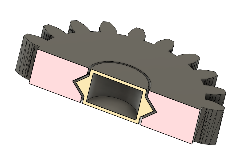 Fridge Magnet Gear Spinner With Built-In Magnet - photo 2
