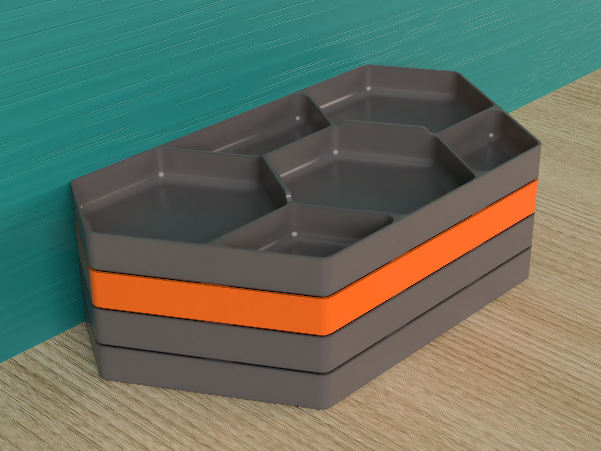 Hex Parts Tray (Stackable) - photo 3