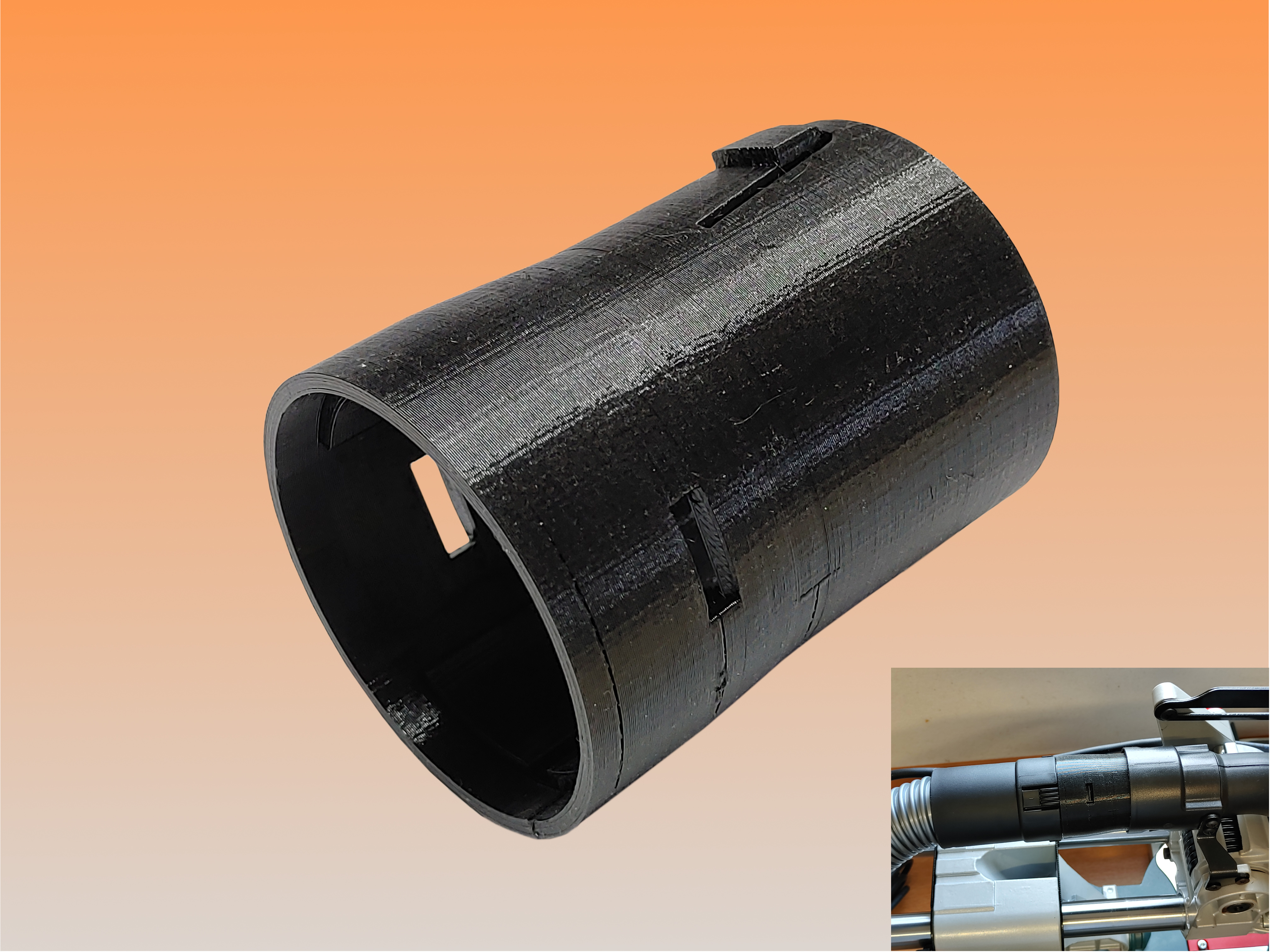 Bosch GCM 8 Vacuum Adapter to Nilfilsk Attix