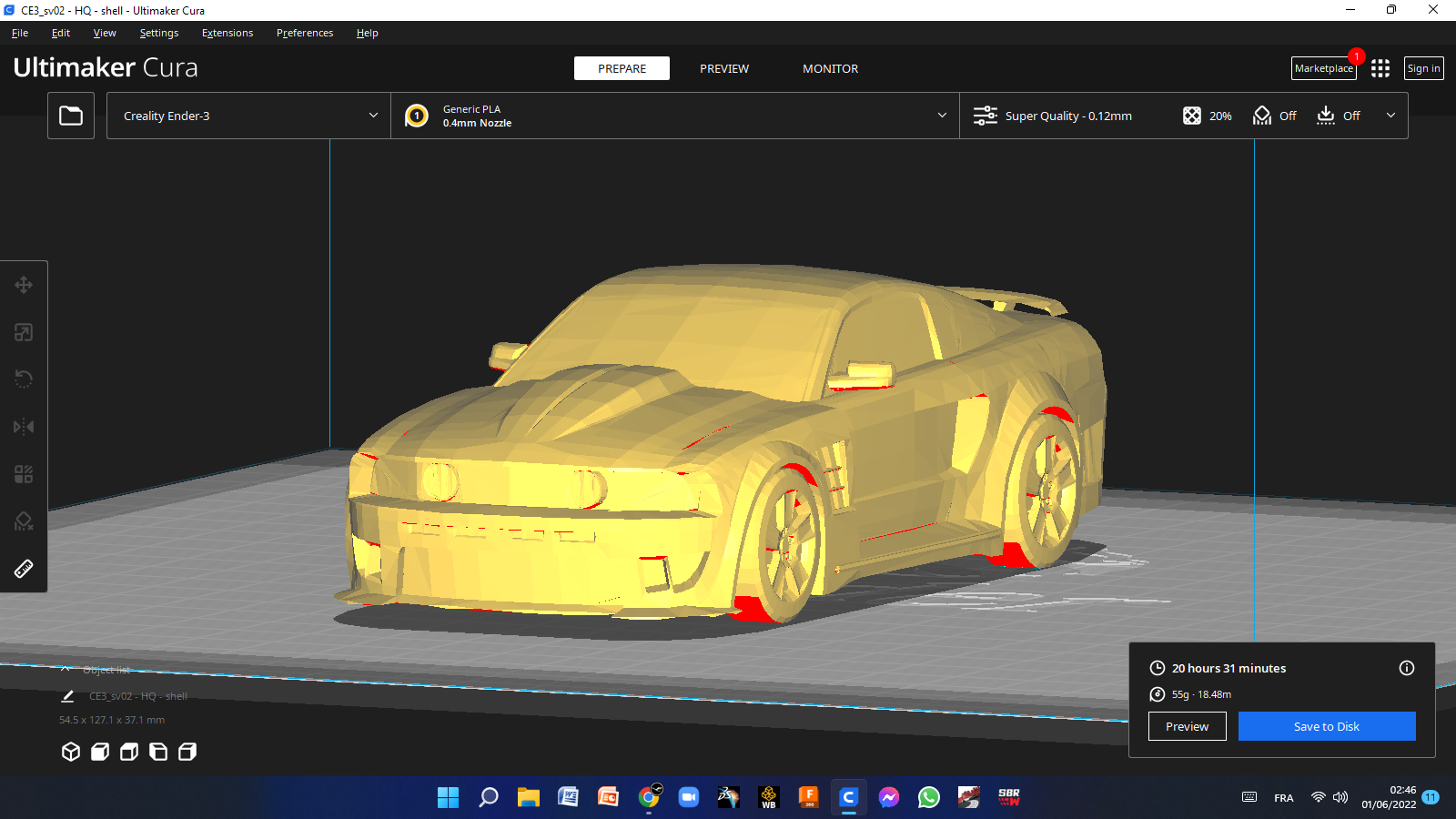 Printable mustang car