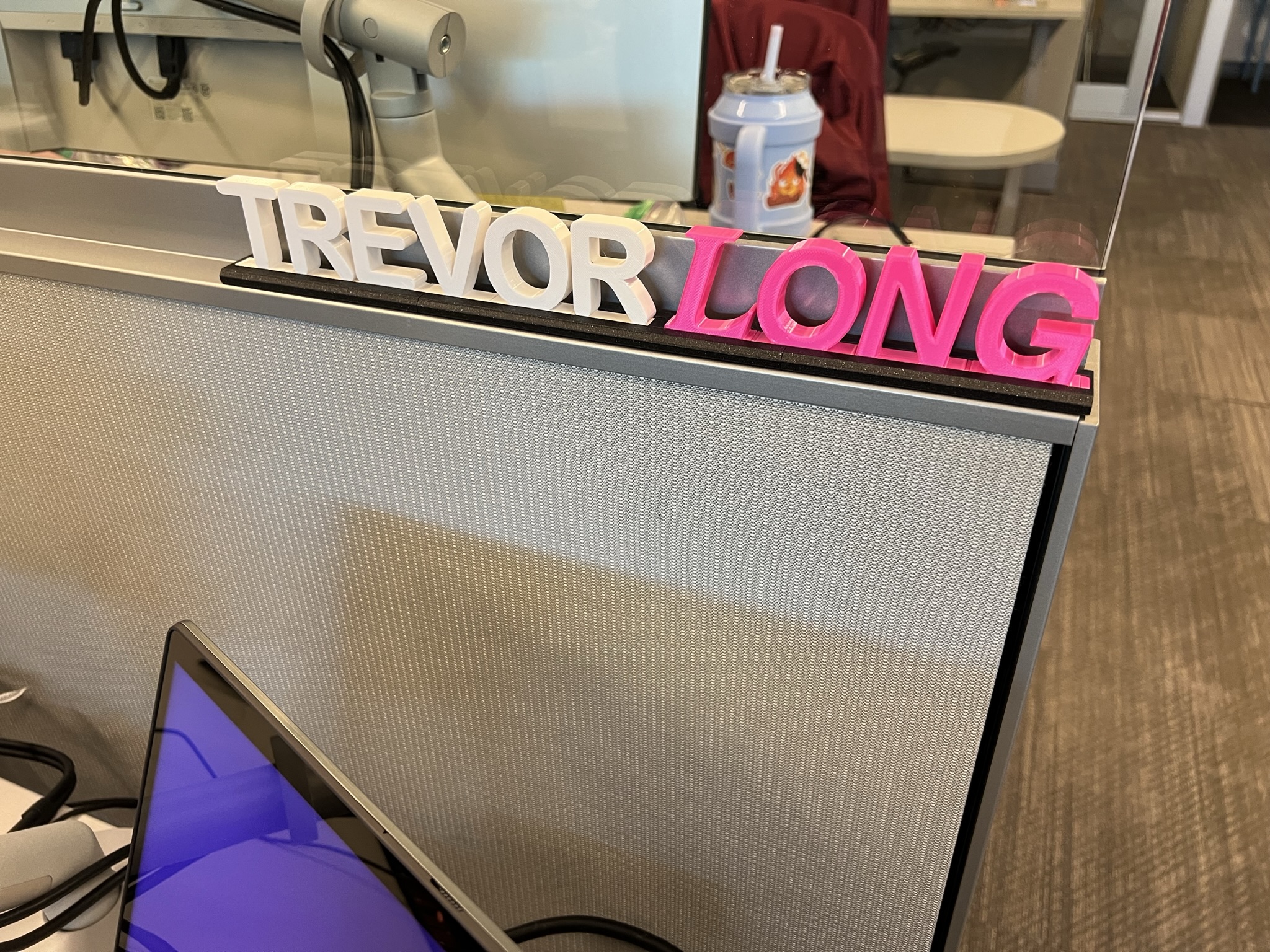 3D Name Plate / Name Tag for Desk Modular