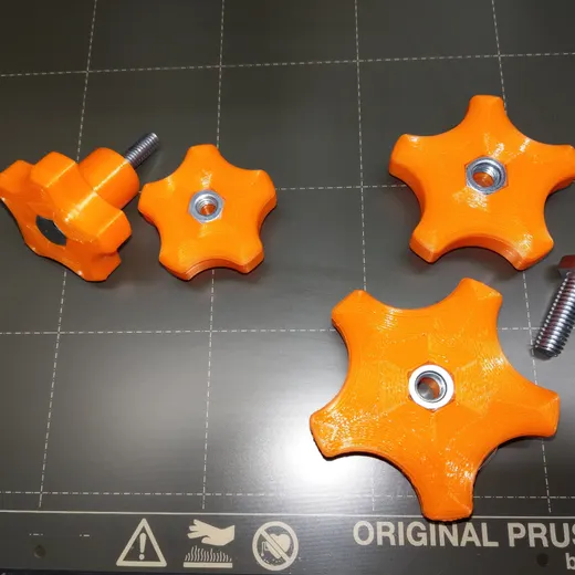 Knob - 1/4in and 5/16in Star Knobs