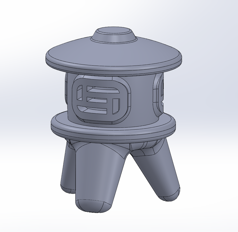 flat top rounded garden pagoda lantern - photo 2