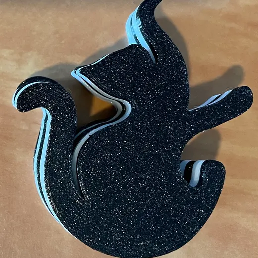Puzzle Cat Coaster + support - photo 3