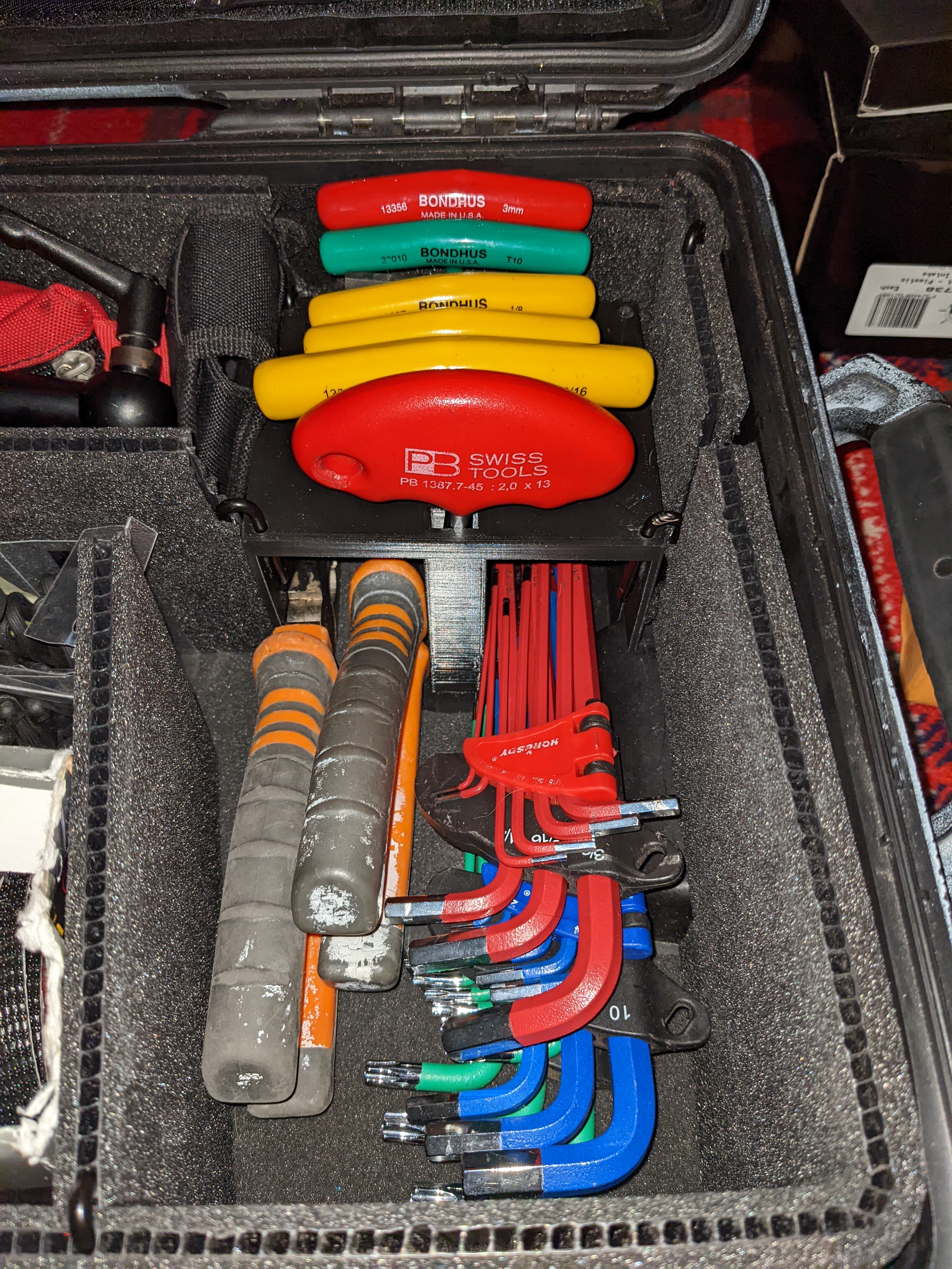 Pelican Case T-Handle Allen Key Storage