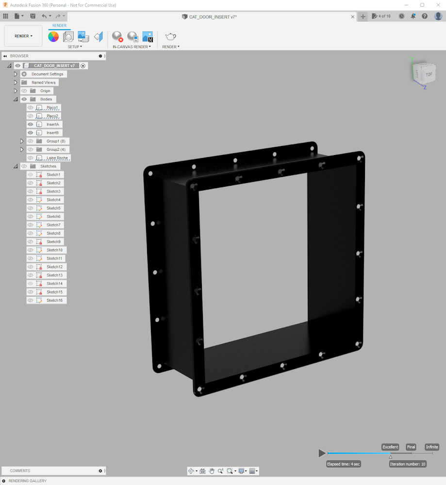 Cat door wall insert - photo 3
