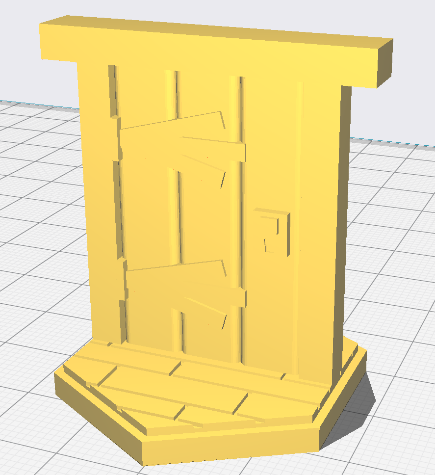 gloomhaven wooden door short axis - photo 3