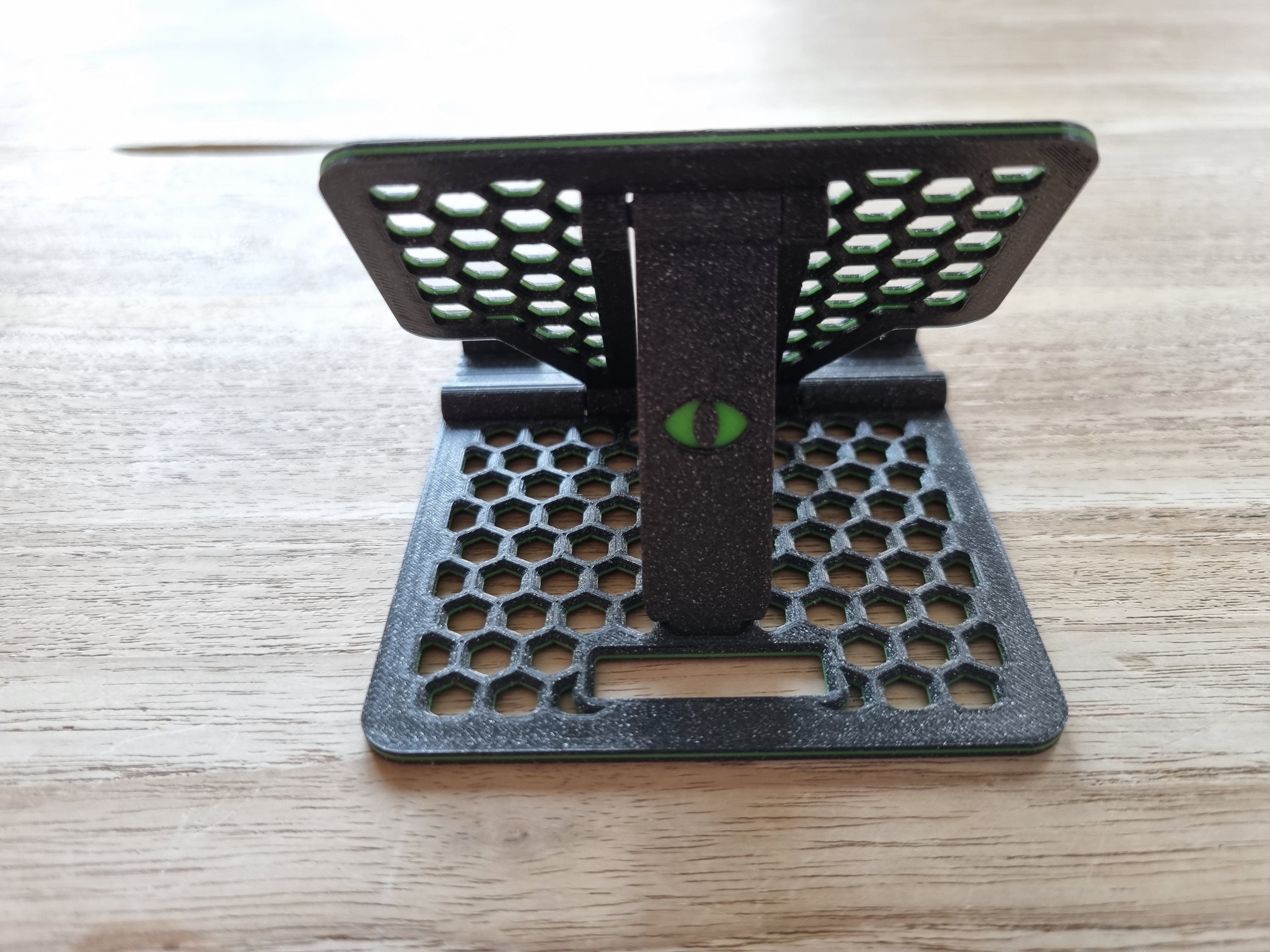 Print in place, foldable, adjustable, multicolor honeycomb phone holder - photo 4