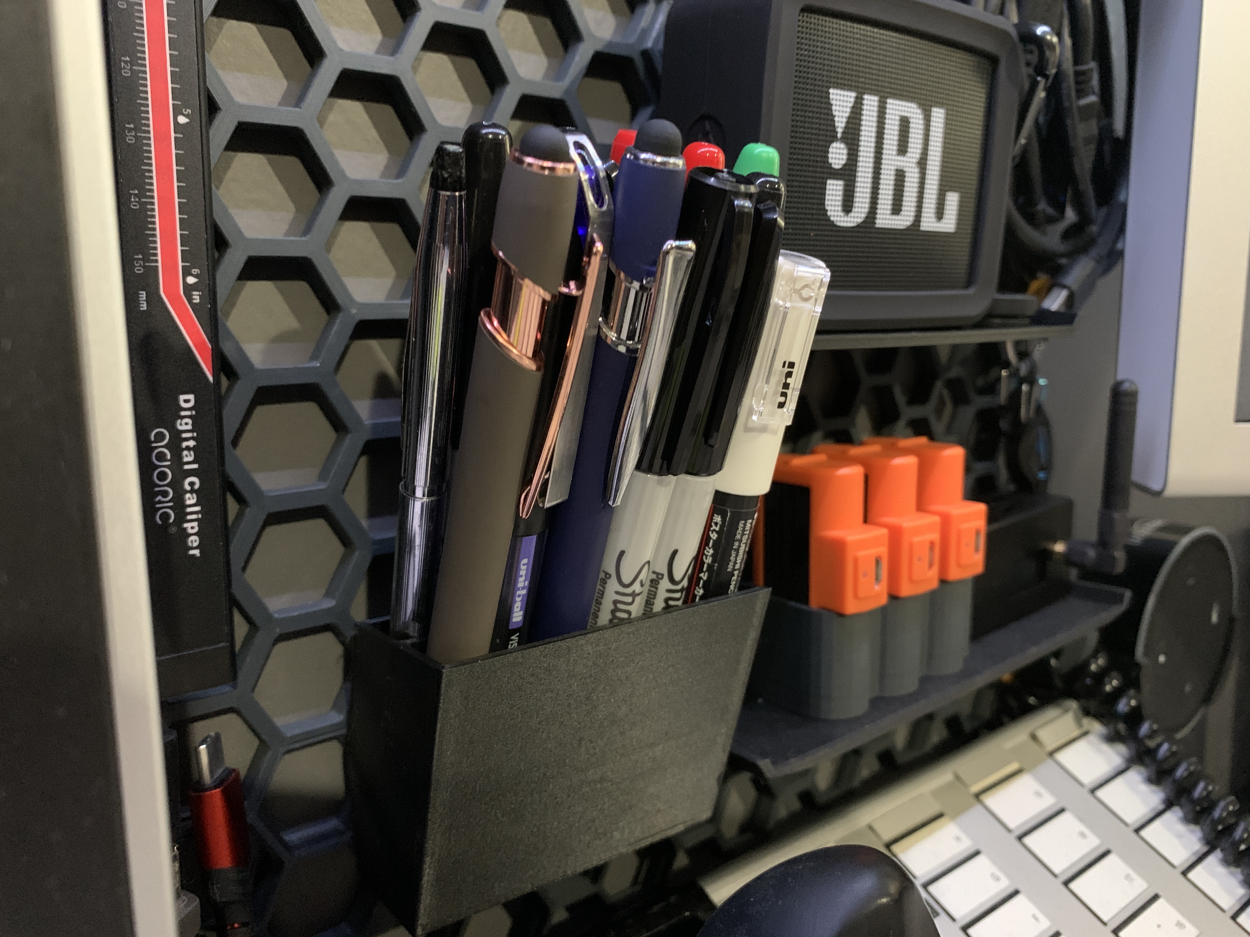 Pen, Pencil, Markers, Stuff Holder for Honeycomb Storage Wall - photo 2