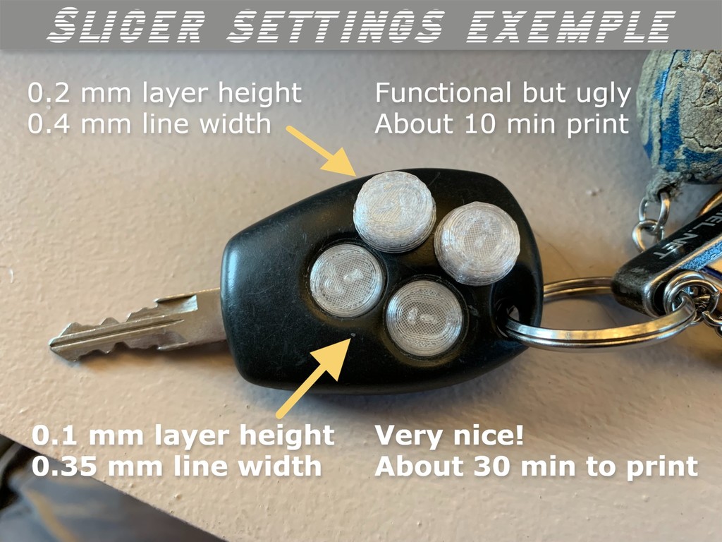 Replacement Car Key Buttons for: Renault Dacia and many more - photo 2