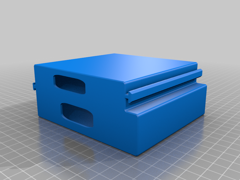 Ender 3/3 Pro drawer with nozzle storage, better clearance, and thicker walls
