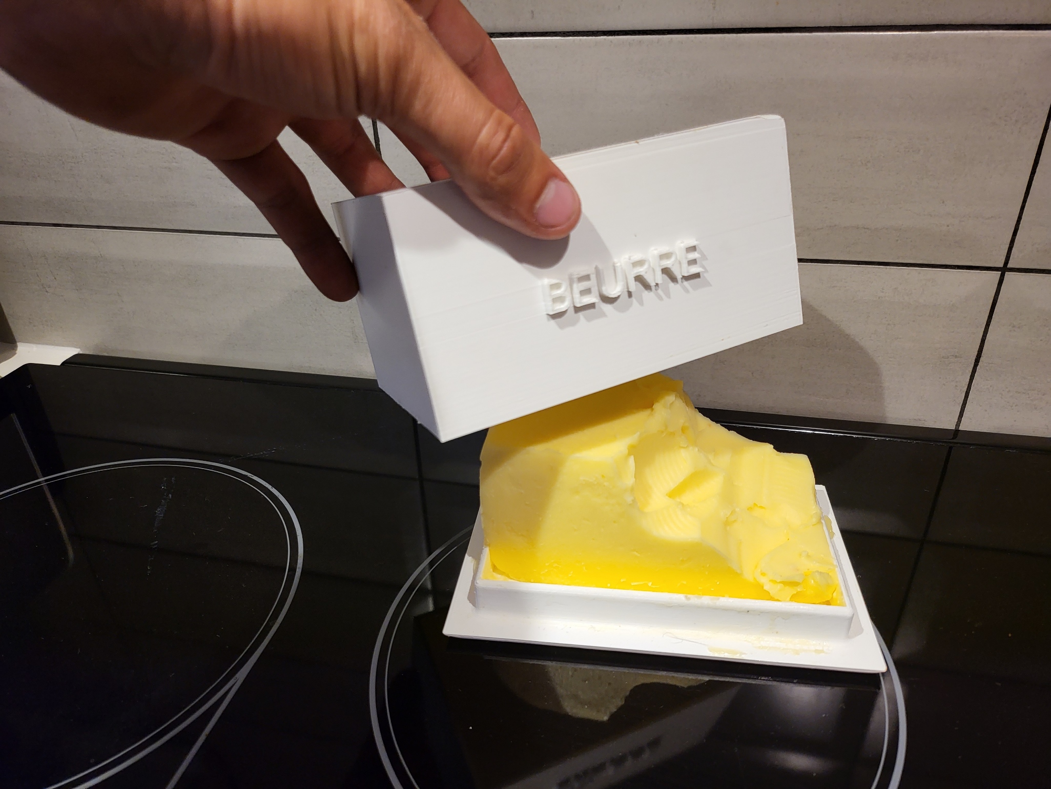 Butter brick tray with cover (Perfect Butter fitter)