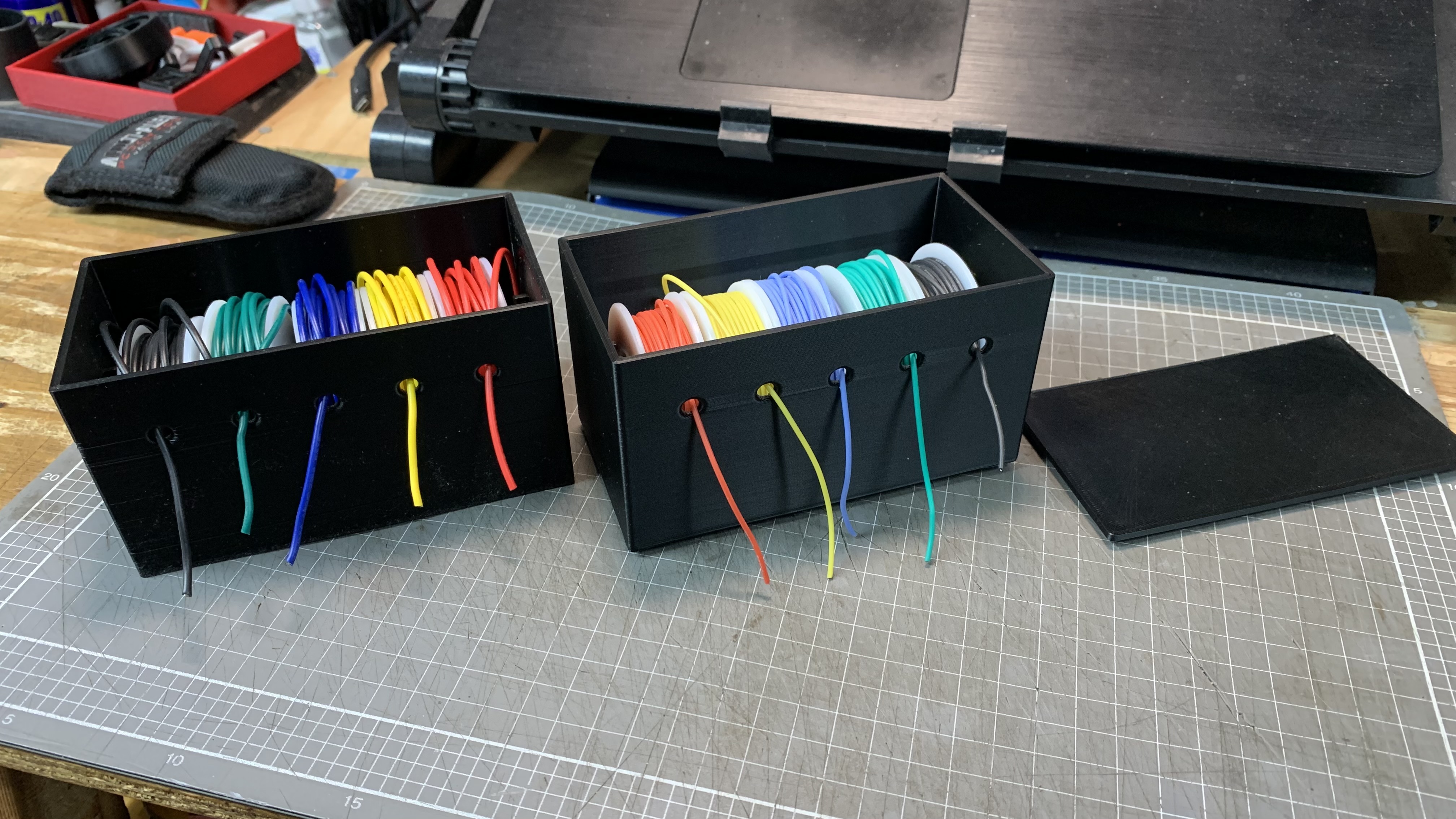 Silicone Wire Spool Storage Boxes - Stackable - photo 2