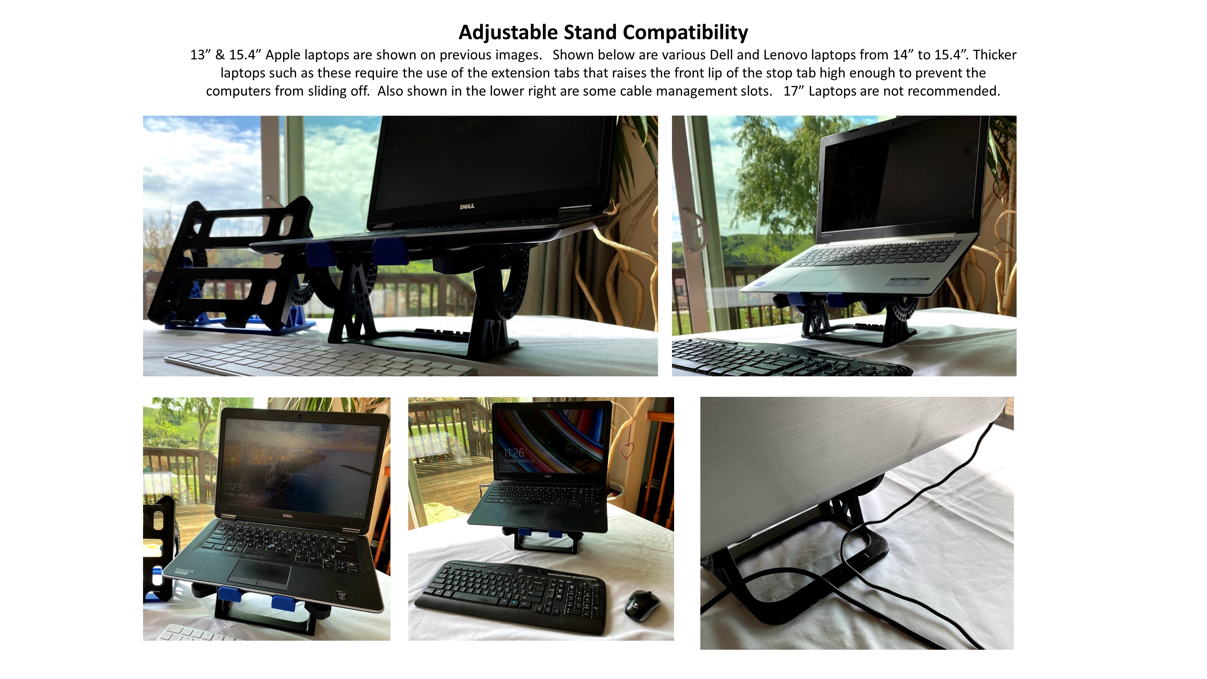Adjustable laptop, tablet, and document stand - photo 4