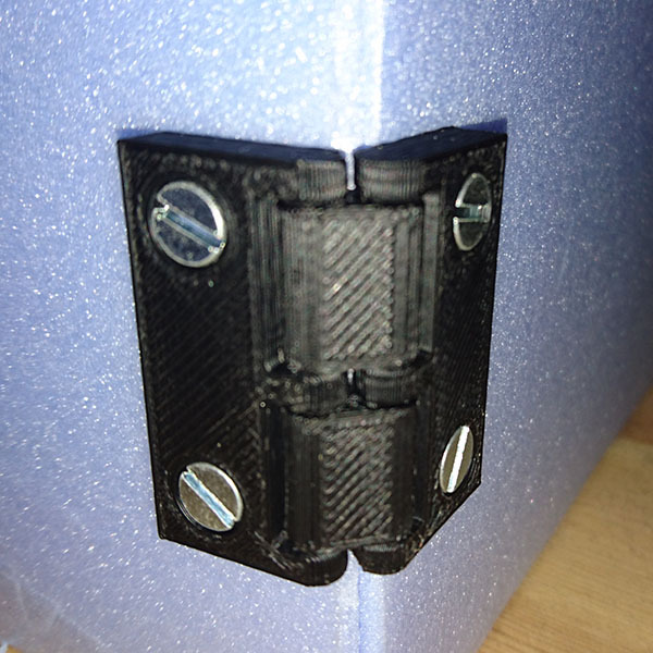 Reversable hinge with screw holes - photo 2