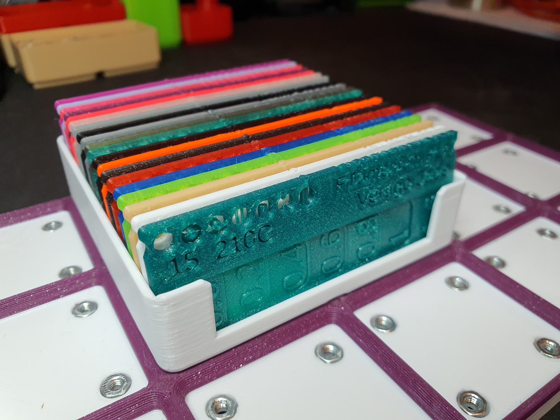 Gridfinity Filament Swatch Organizer