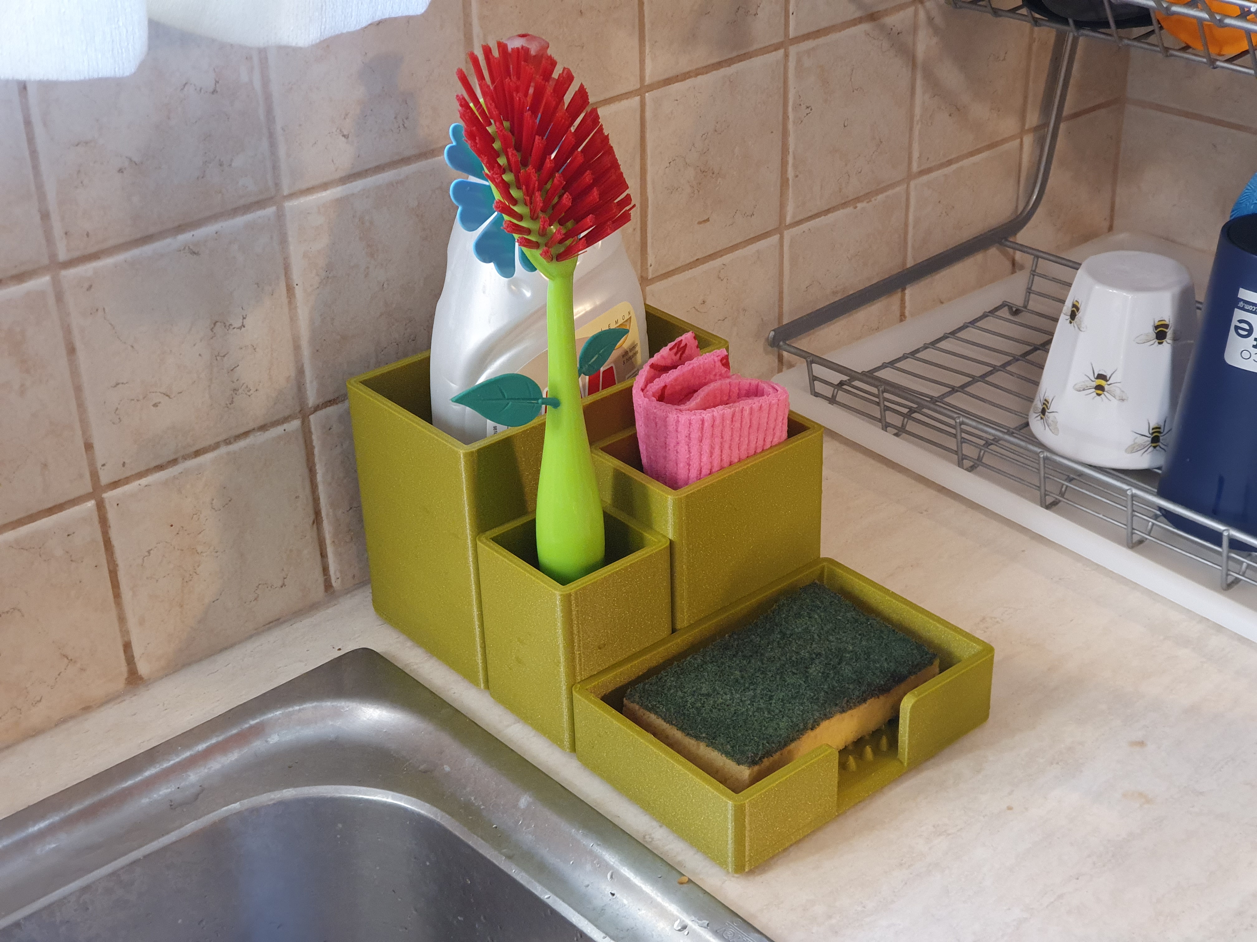 Kitchen Brush and Sponge Holder