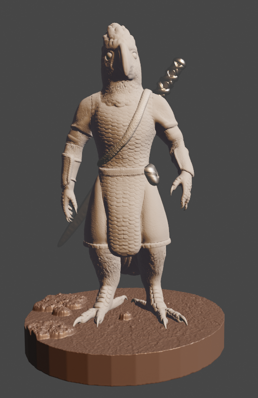 Cockatoo Birdfolk FIghter miniature - photo 2