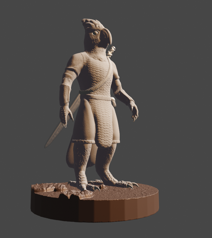 Cockatoo Birdfolk FIghter miniature - photo 4