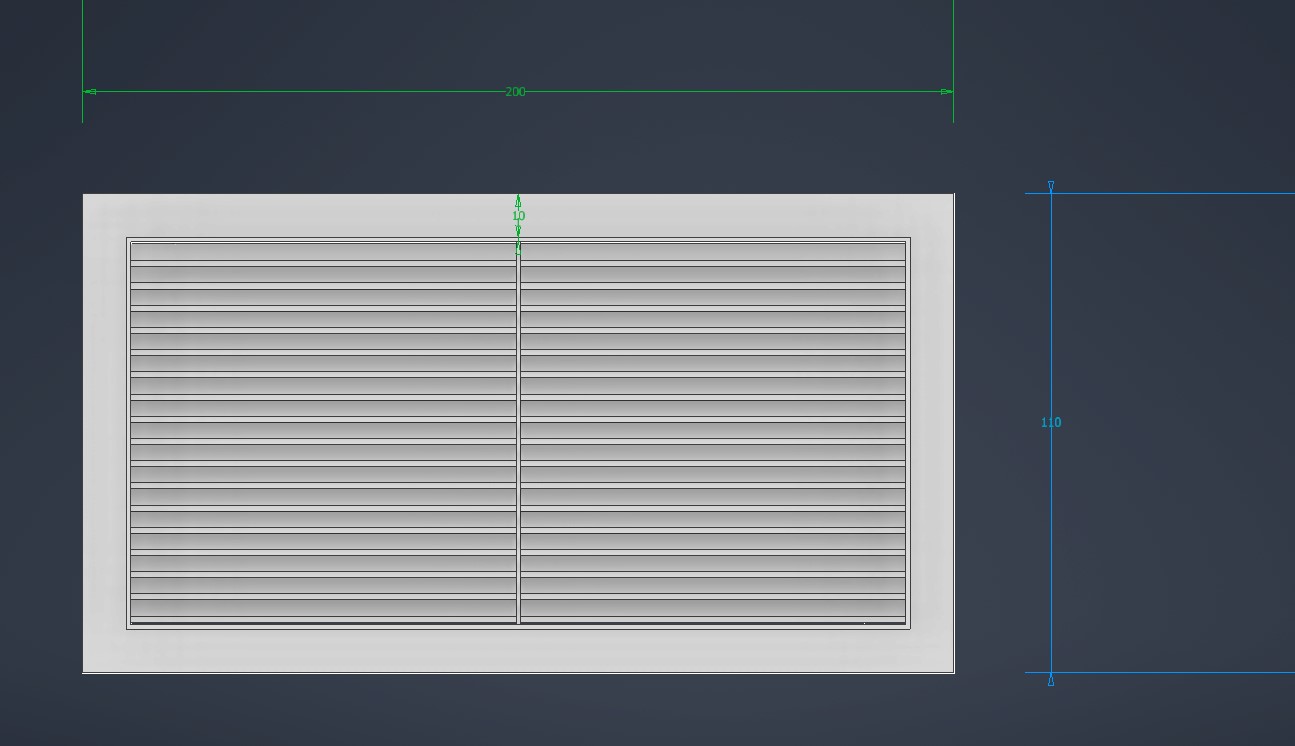Door vent 100x200mm - photo 3