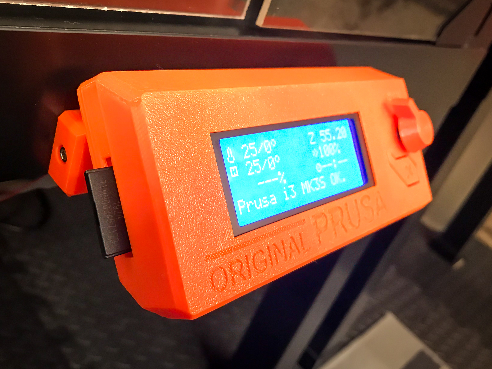 Prusa LACK Enclosure External LCD Mount (MK2/MK3)