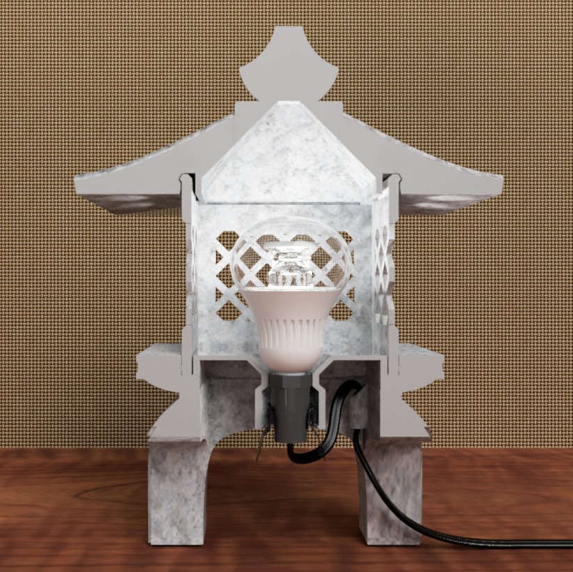 Japanese Garden Lantern Lamp - photo 4