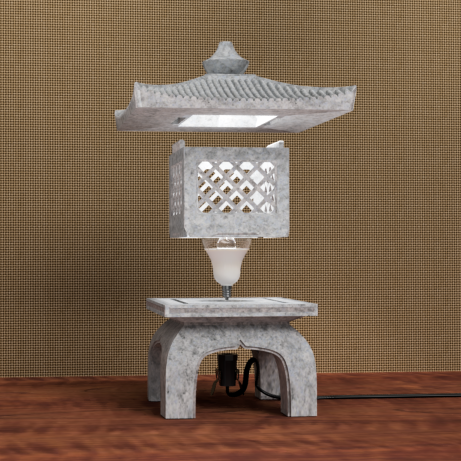 Japanese Garden Lantern Lamp - photo 3