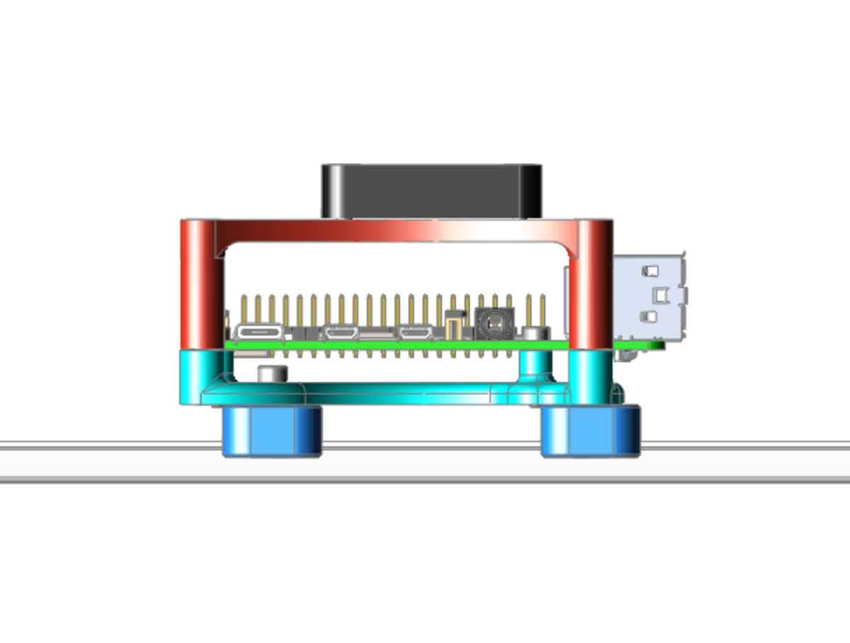 RPI Din Clips Mount 40mm Cooling Fan - REMIX with 50mm or 55mm DIN Clip Holes - photo 2