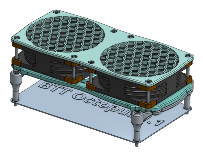 BTT Octopus 2 x 80mm Fan Magnet Mount - photo 2