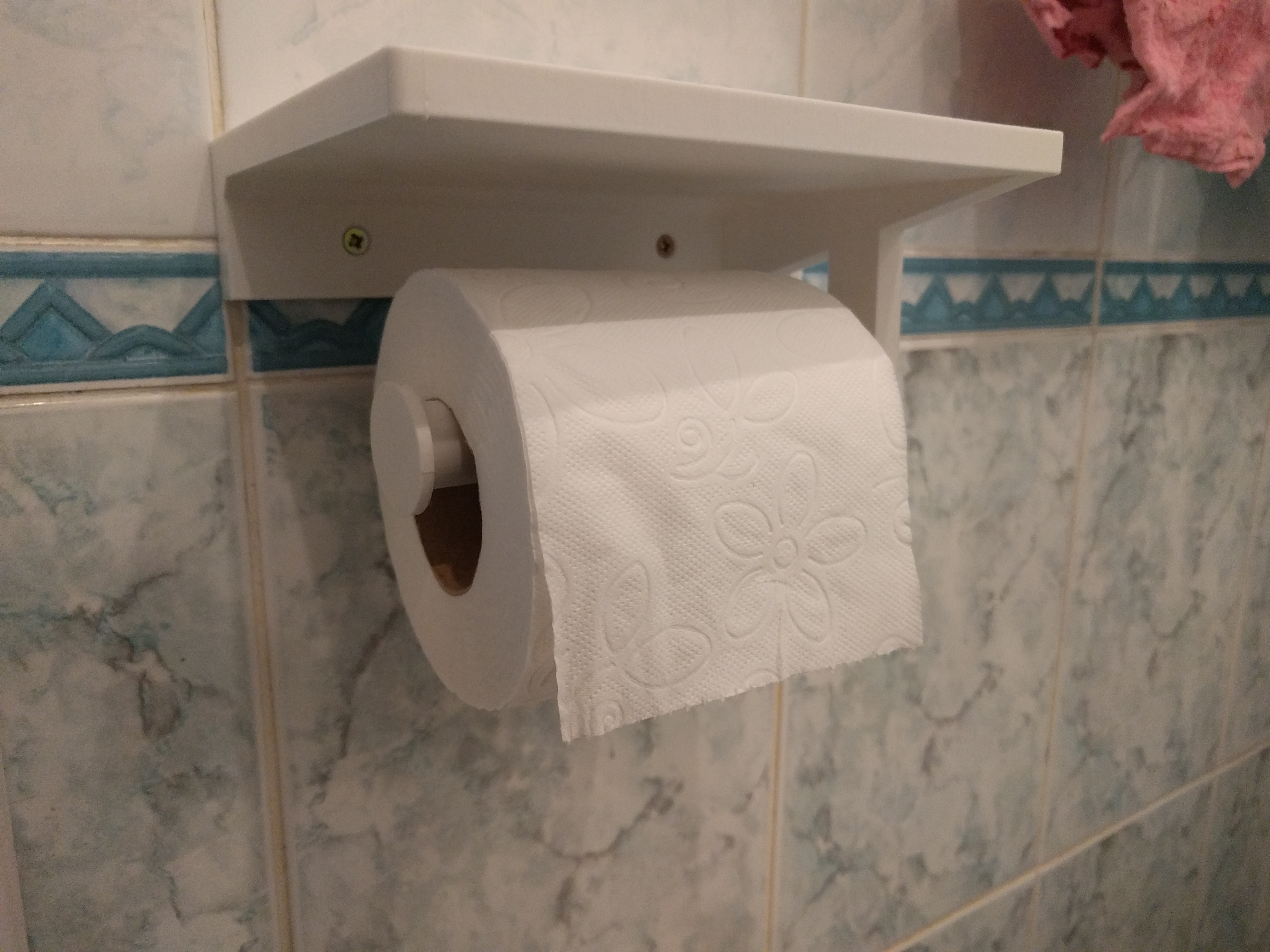 Toilet Paper Holder With Shelf - photo 3