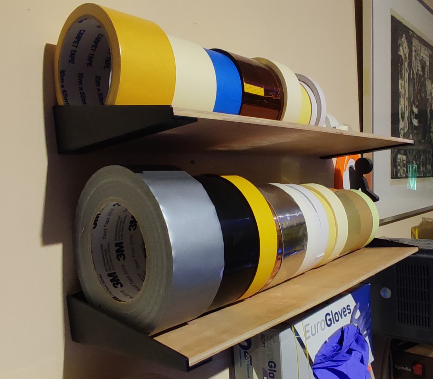 Tape Storage Shelf