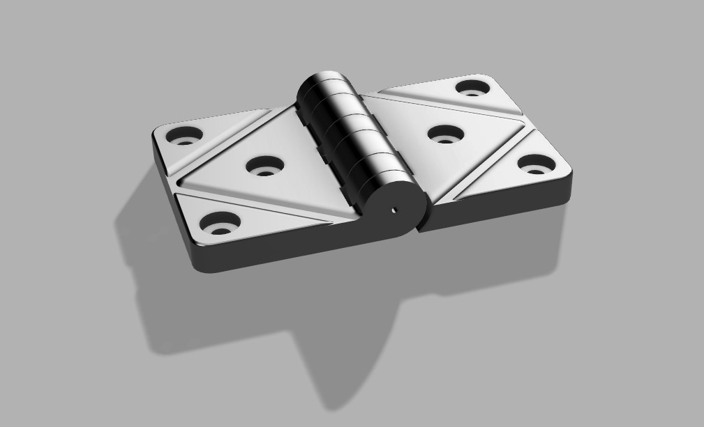 Fully printable hinge