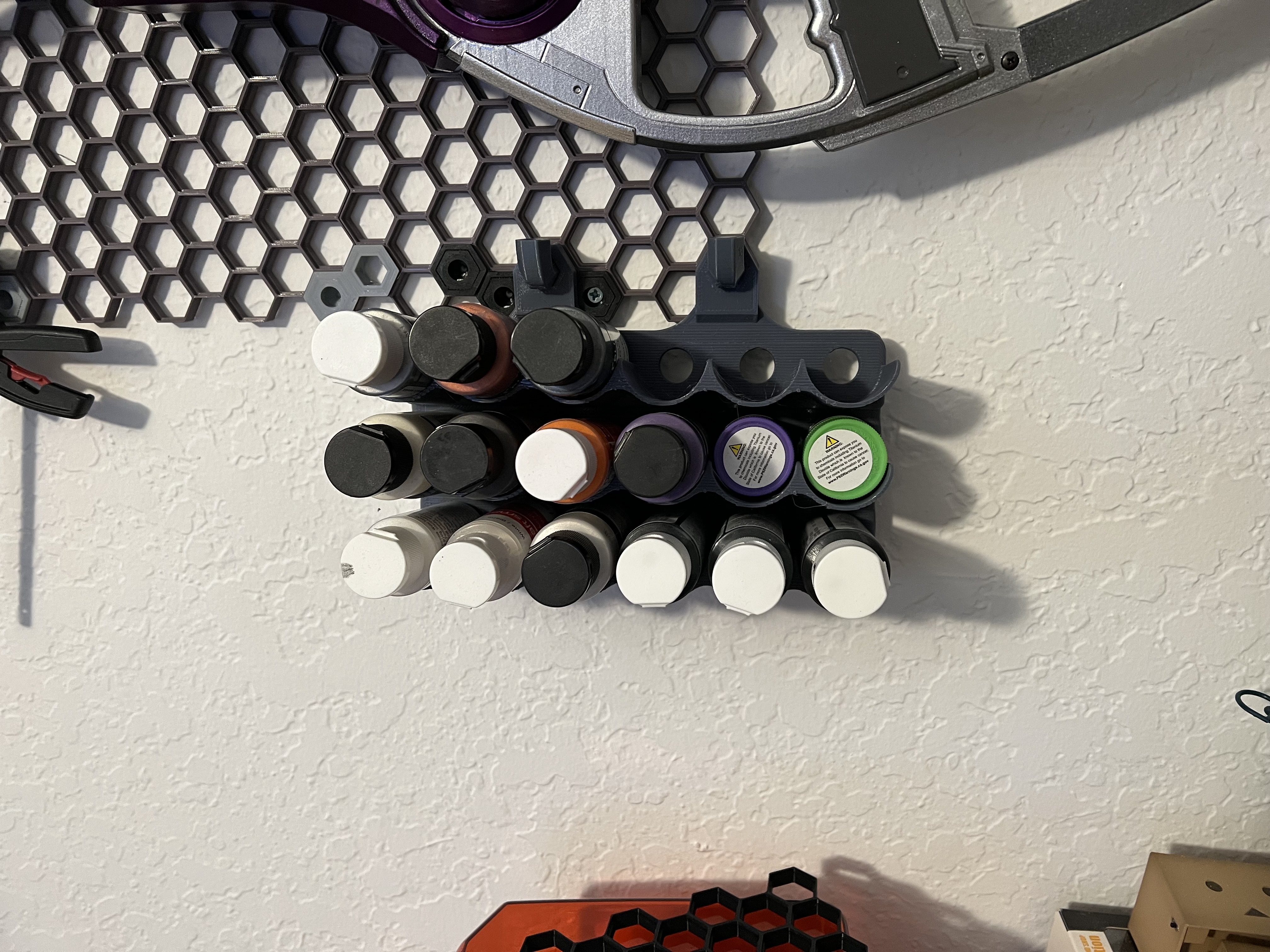 2oz/35mm Paint Bottle Rack for Honeycomb Storage Wall - photo 3