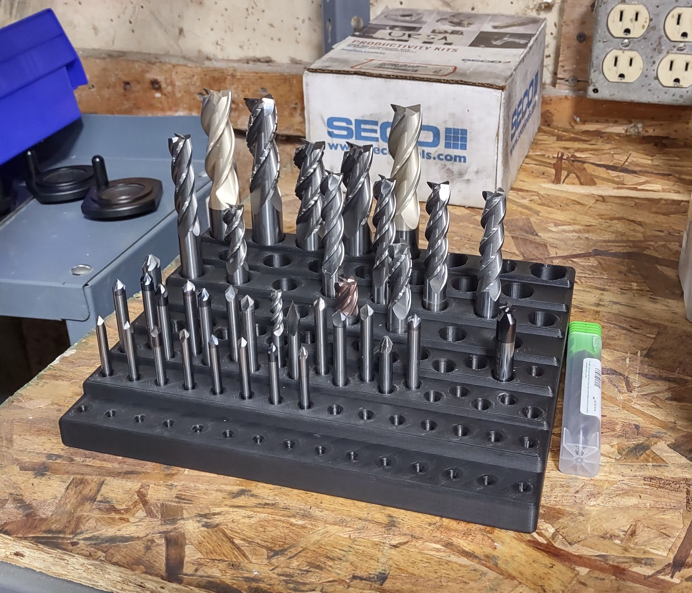 Endmill Storage Rack