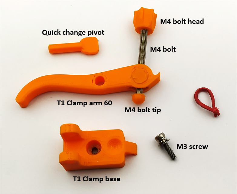 Printed quick clamp for M3 threaded board - photo 3