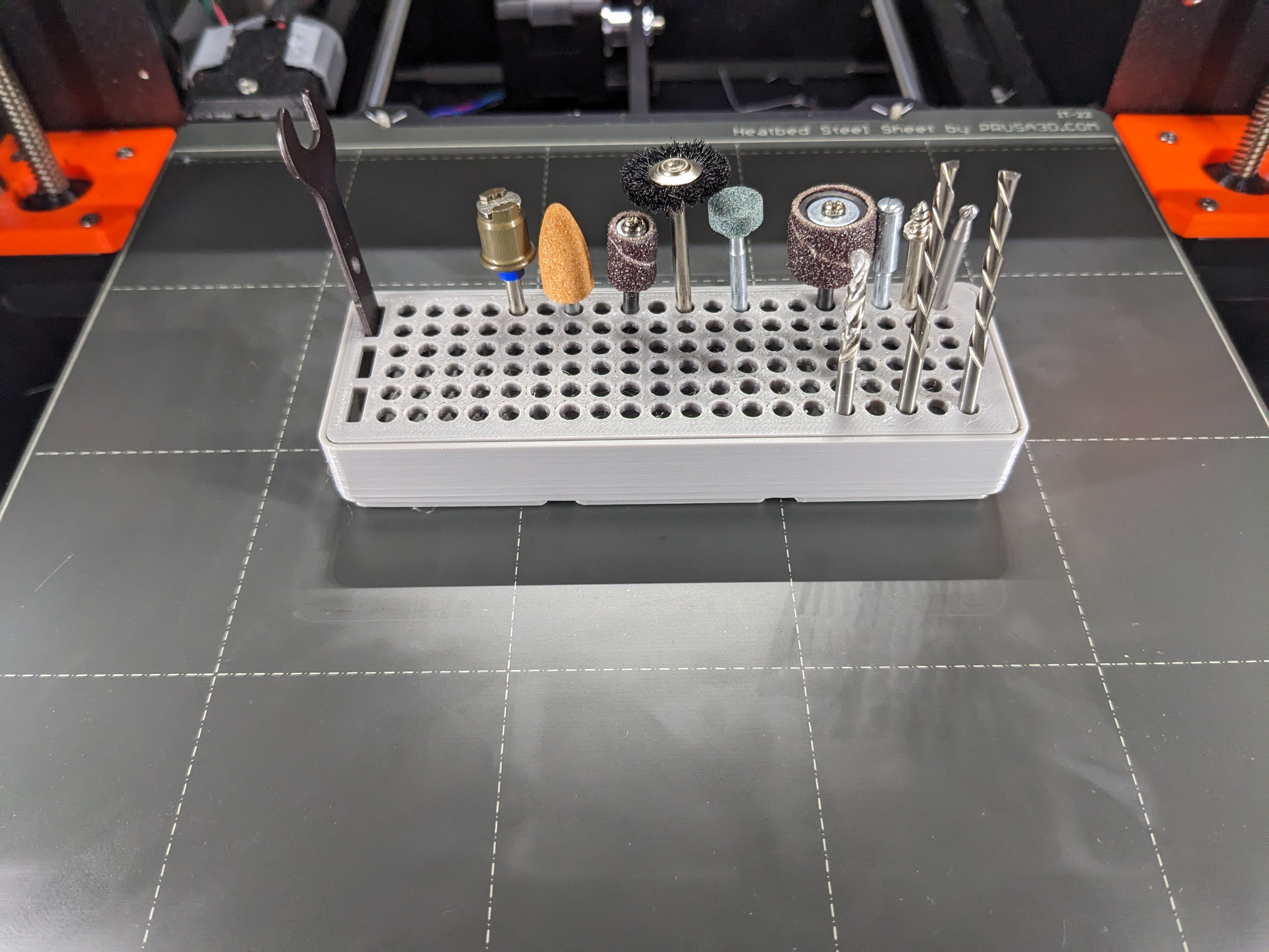 Gridfinity dremel bit storage