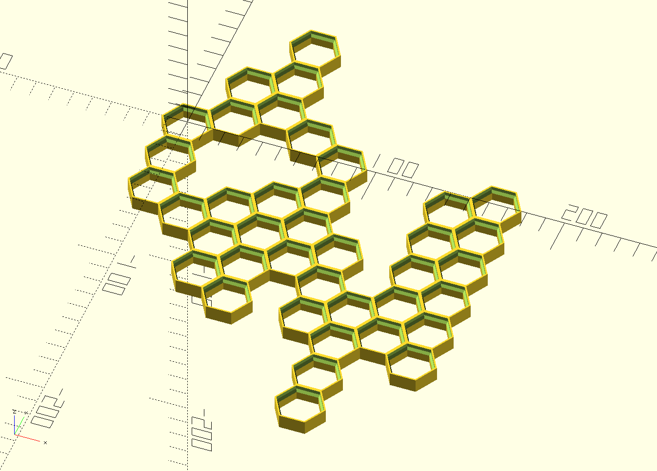 Customizable Honeycomb Storage Wall (OpenSCAD) - photo 2