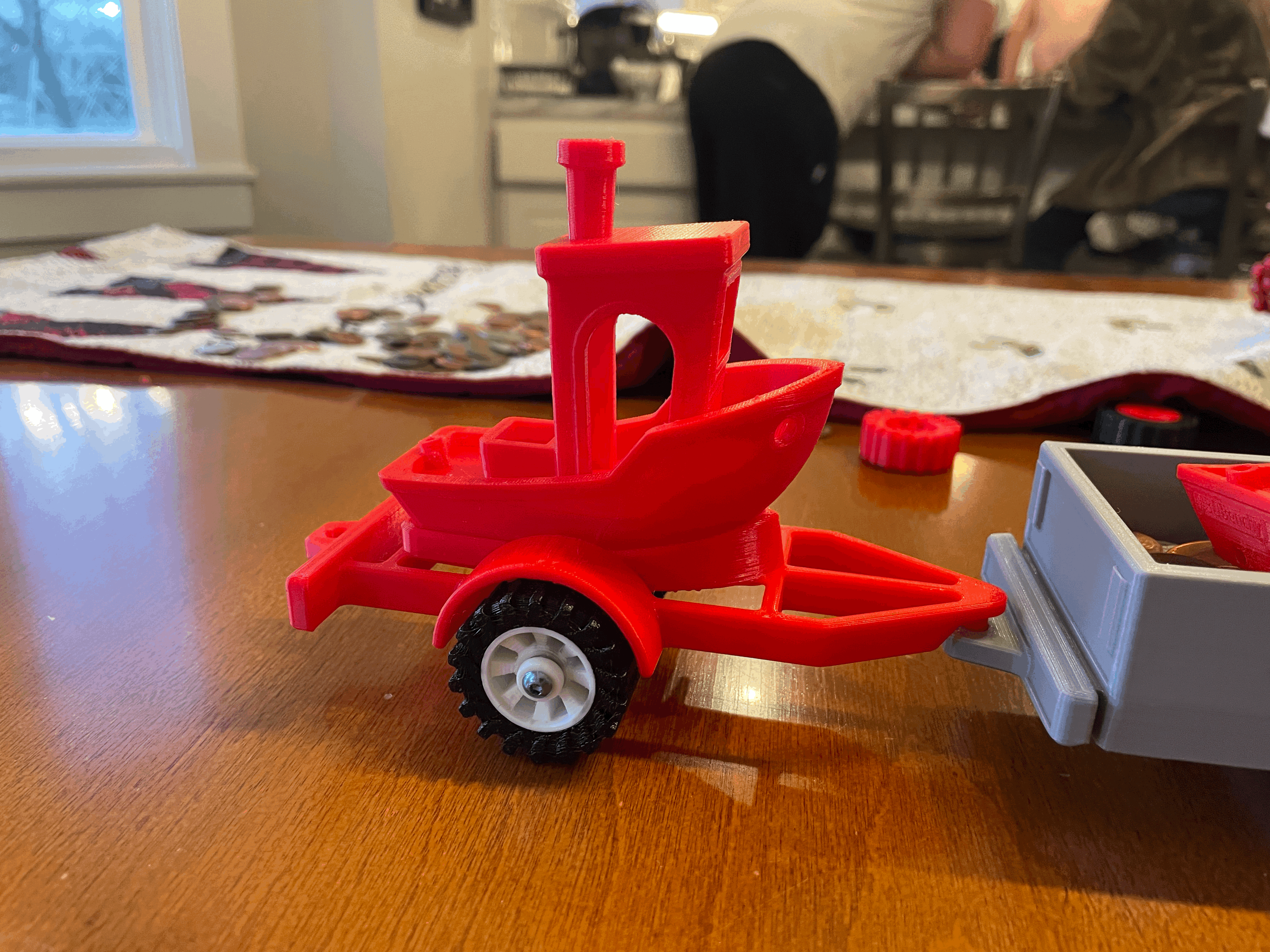 Toy truck, trailers, benchy, benchy trailer - photo 2
