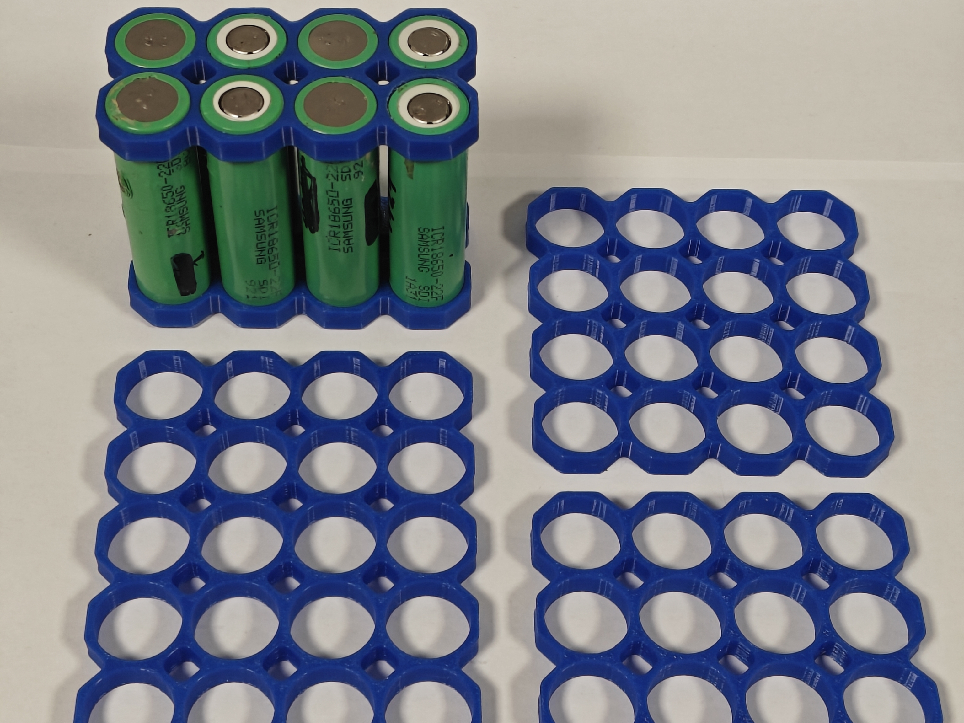 18650 Battery Spacer Grid | Octagonal (8-28 Cells)