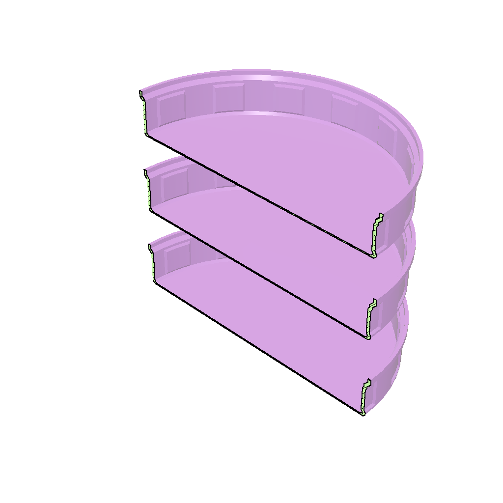 Stackable sieve / tray set