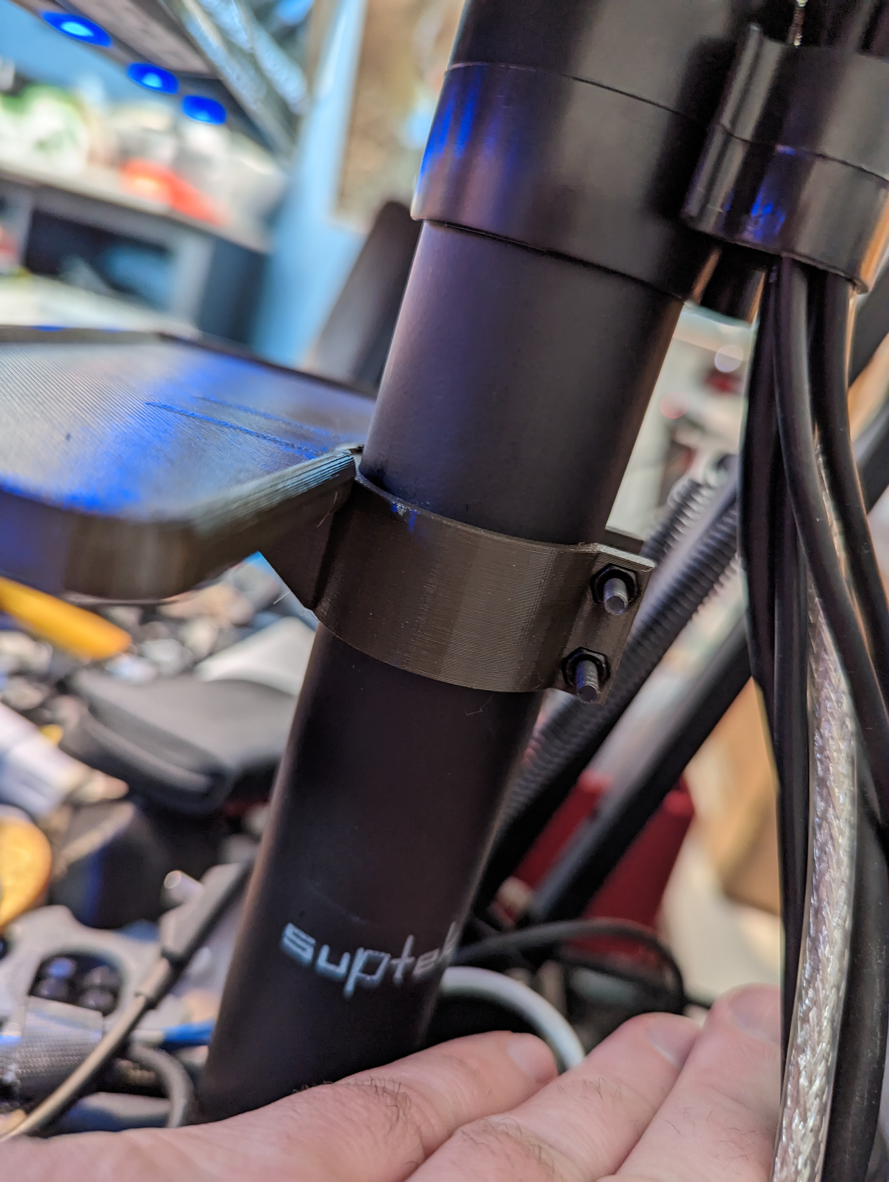 Monitor Stand Clamp on Shelf - photo 3