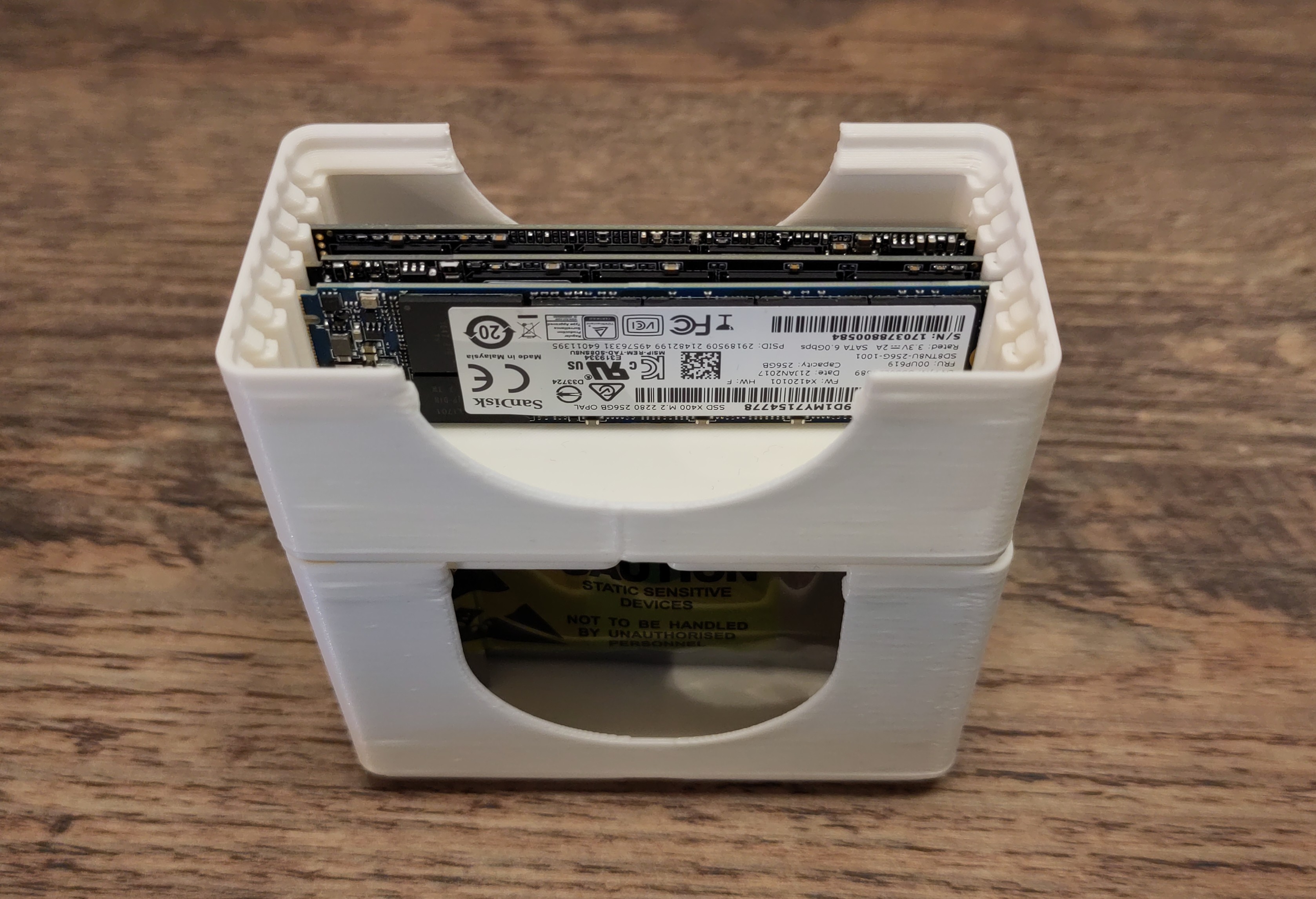 Gridfinity M.2 SSD 22 x 80 storage, stackable - photo 2