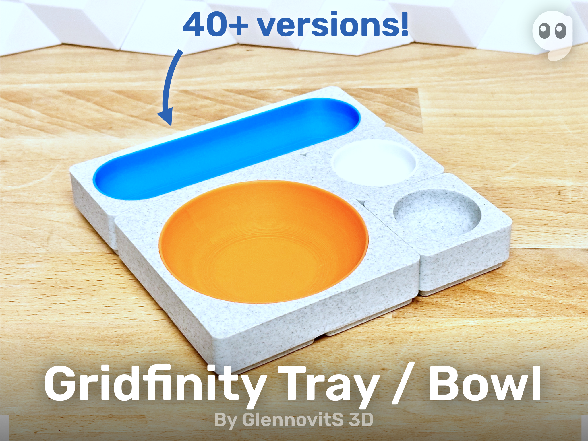 Gridfinity Tray / Bowl - Catch-it-all organizer for the desk