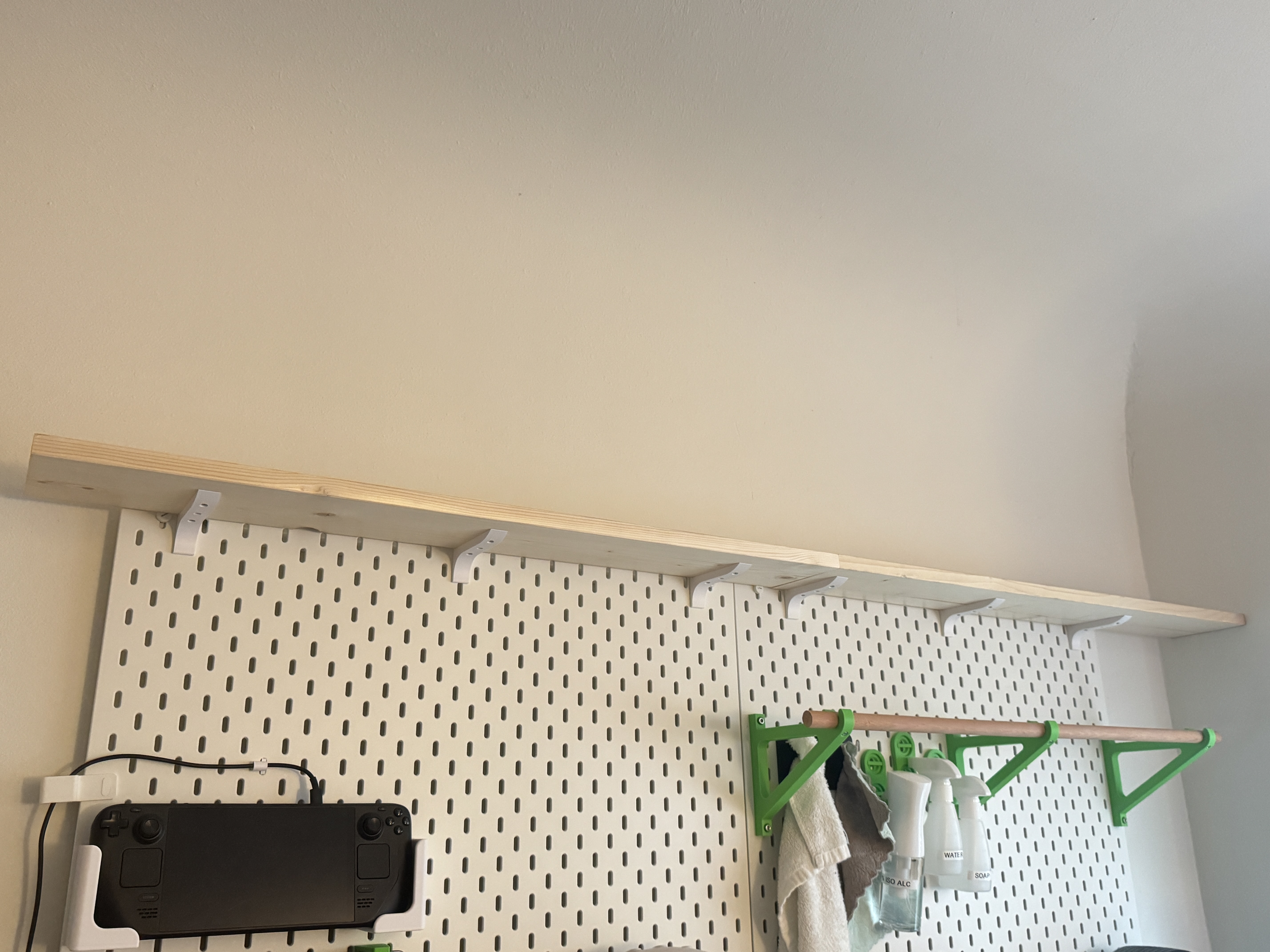 Ikea Skadis Top Shelf Bracket - 1x6 Board - photo 3