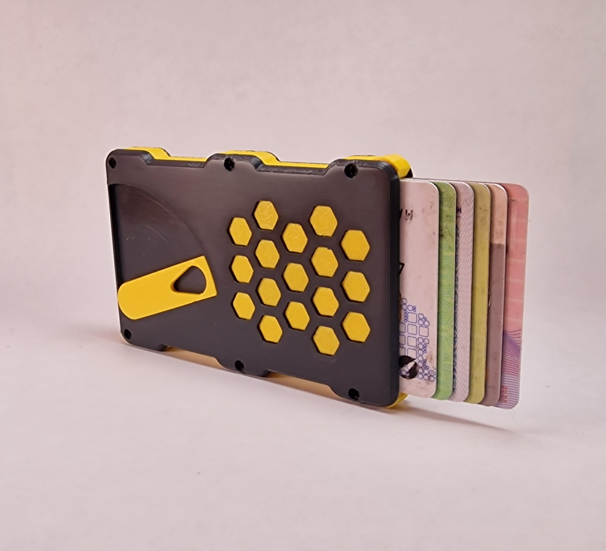 Slim 6-Card Pop-Up Wallet with cash storage