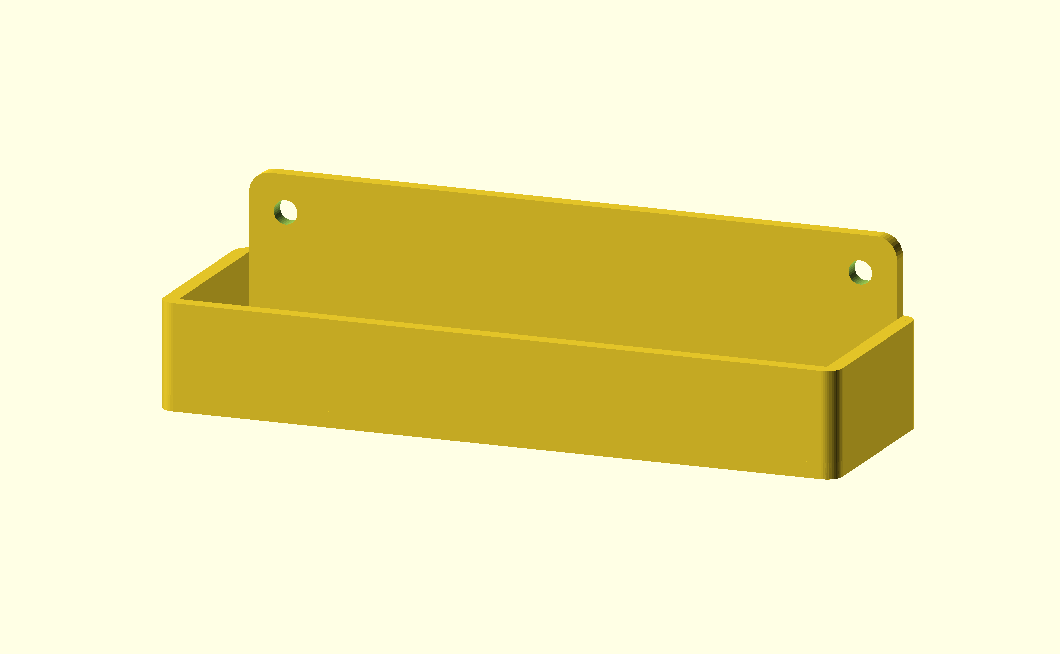 Fully Customizable Wall Mounted Bin Storage OpenSCAD files included