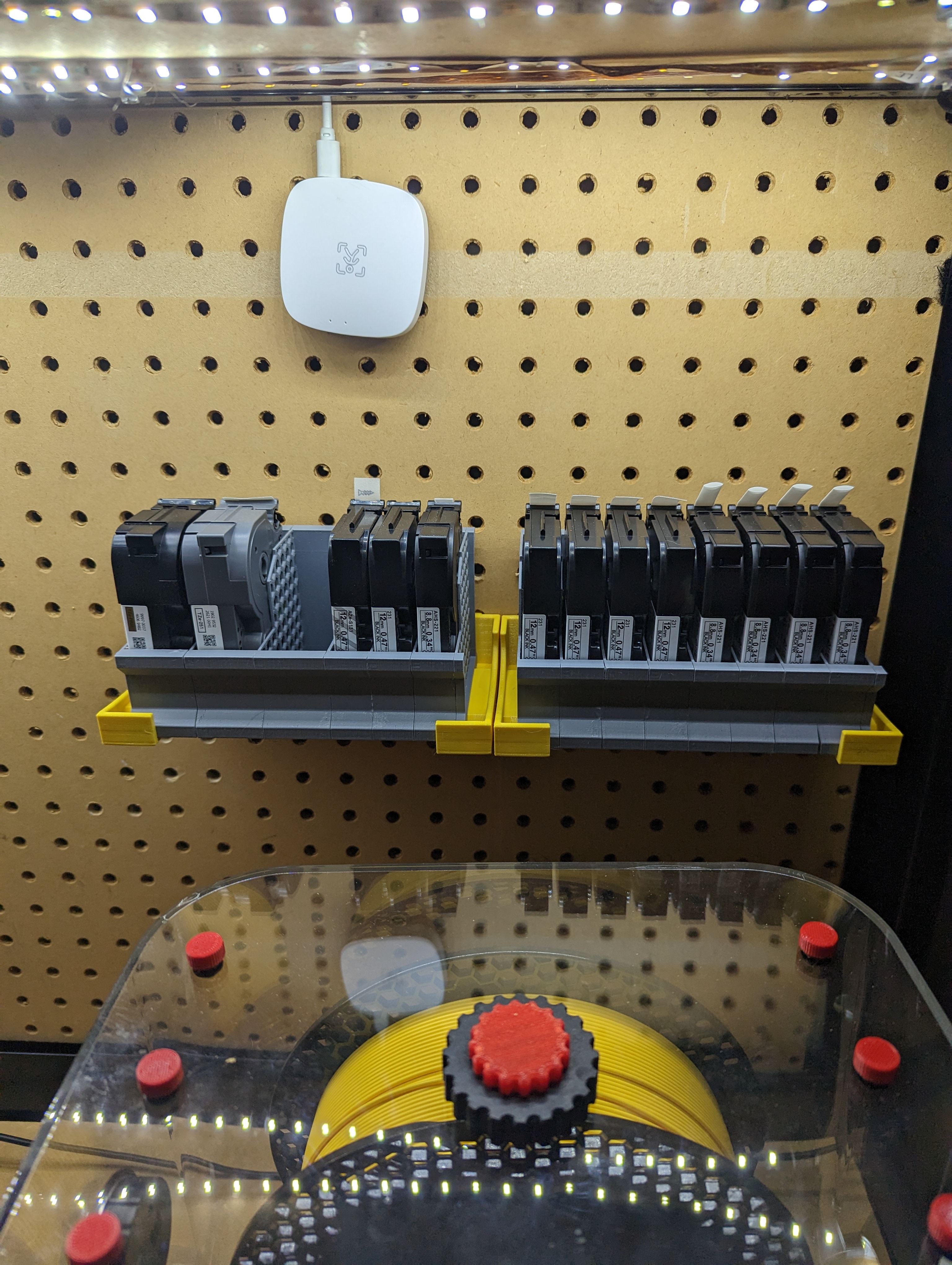 Pegboard Fitted Shelf for Brother TZe Modular Organizer