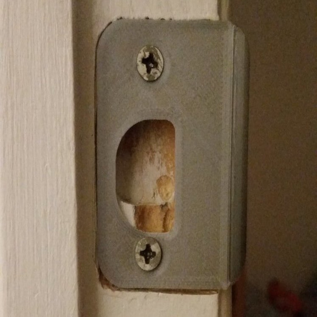 Door Strike Plate with Optional Offset