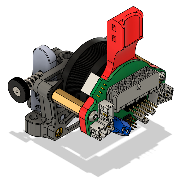 Mellow FLY MiniAB / BTT Piggyback36 insulation mount plate with cable strain relief
