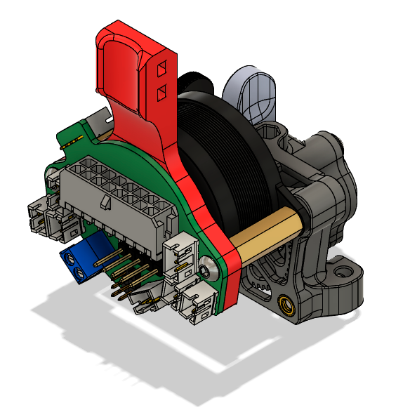 Mellow FLY MiniAB / BTT Piggyback36 insulation mount plate with cable strain relief - photo 2